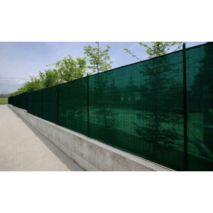 Rete telo ombreggiante verde ombra 99% frangivista frangisole oscurante H  100 cm - Rotolo 100 m
