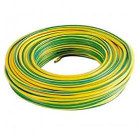 Cavo elettrico giallo verde FS17 sezioni 1,5-2,5 - 4-6 mm² unipolare 20 metri (2,5 mm giallo verde) CAVI Matassa